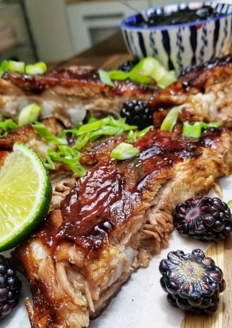 Oven Bbq Ribs, Bourbon Barbecue Sauce Recipe, Blackberry Bourbon, Bourbon Bbq Sauce, Ribs Seasoning, Blackberry Sauce, Rib Sauce, Atlanta Food, Barbecue Sauce Recipes