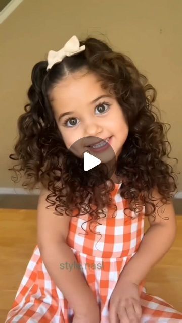 Fashion Daily Inspo on Instagram: "🥰 #hairstyle @ellabella_soleil creator:@thesafillesquad" Long Hairstyles Girls Kids, Curly Hairstyles Little Kids, Cute Half Up Half Down For Short Hair, Hair Styles For Kids Curly Hair, Curly Girls Hairstyles Kids, Curly Hair Girl Hairstyles Kids, Curly Hairstyles For Little Kids, Curly Hairstyles For Kids Easy, Hairstyle For Curly Hair Kids