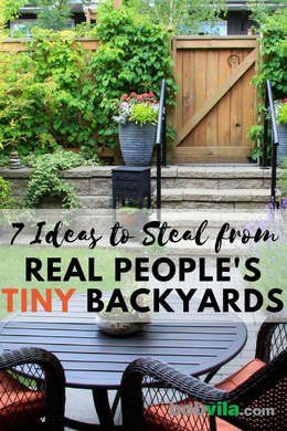 of Cozy Yard Ideas Small Backyards, Small Sitting Area Outside, Tiny Backyards Ideas Small Spaces, Small Backyard Sitting Area, Cosy Backyard Ideas, Small Backyard Paradise, Small Backyard For Entertaining, Small Backyard Sitting Area Ideas, Small Patio Design On A Budget