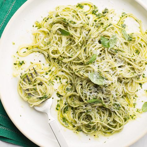 Angle Hair Pasta Recipes, Angel Hair Pasta Recipes, Pasta With Pesto, Angled Hair, Valentines Baking, Tyler Florence, Angel Hair Pasta, Angel Hair, Pesto Recipe