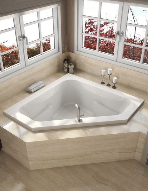 SIGNATURE® CORNER BATH Penthouse Living, Jacuzzi Bathtub, Drop In Tub, Jetted Bath Tubs, Refinish Bathtub, Drop In Bathtub, Corner Bath, Corner Tub, Whirlpool Bath