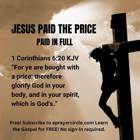 John 3 16 Kjv, Bought With A Price, Jesus Paid It All, Glorify God, Bible Challenge, Paid In Full, John 3 16, Everlasting Life, For God So Loved The World