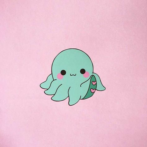 Octopus Wallpaper, Octopus Drawing, Cute Octopus, Cute Patches, Juice Bar, Kawaii Drawings, Cute Disney, 귀여운 동물, Disney Wallpaper