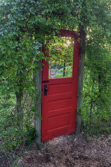 Garden Door Ideas, Relaxing Garden Ideas, Door In Garden, Whimsical Garden Ideas, Garden Entrances, Troutdale Oregon, Fun Garden Art, Secret Garden Door, Magical Door