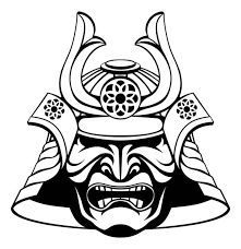 Simple Samurai Drawing, Samurai Helmet Drawing, Samurai Mask Drawing, Samurai Mask Art, Samurai Art Drawing, Samurai Helmet Tattoo, Drawing Helmet, Samurai Face Mask, Shogun Art