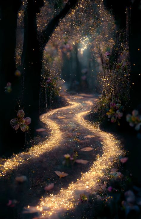 Dunia Disney, Fairytale Aesthetic, Belle Nature, Seni 3d, Magic Aesthetic, Fantasy Forest, Pretty Landscapes, Fantasy Places, Fantasy Art Landscapes