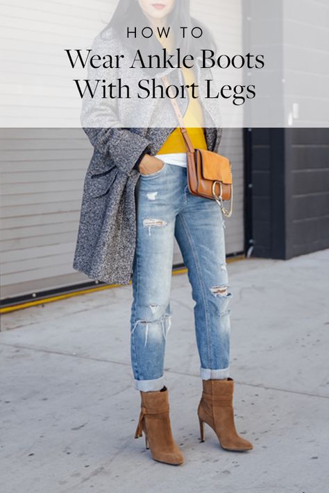 How to Wear Ankle Boots if You Have Short Legs Winter Boyfriend, Short Boots Outfit, Boots With Leggings, Ankle Boots With Leggings, Leggings Winter, Ankle Boots With Jeans, Leggings Outfit Fall, How To Wear Ankle Boots, Boots Outfit Ankle