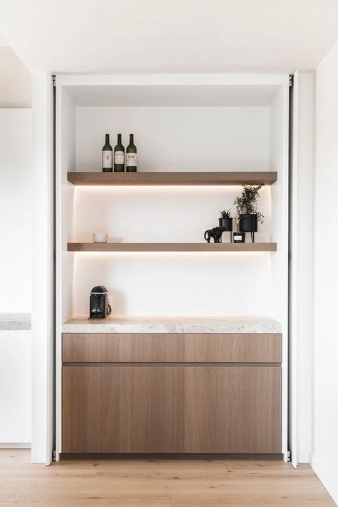 Built In Bar Cabinet, Home Bar Ideas, Coffee Bar Ideas, Joinery Design, Built In Bar, Home Bar Designs, Kitchen Pantry Cabinets, Cabinet Kitchen, Built In Furniture