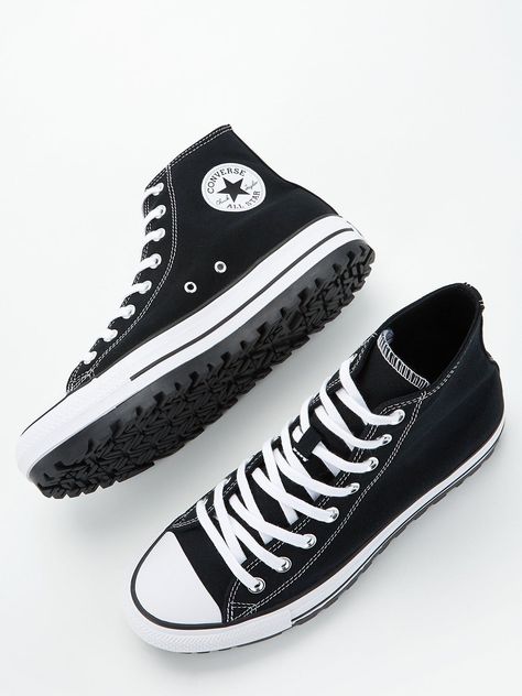 Converse mens city trek hi top trainers - white/black material content: canvas washing instructions: wipe clean Boys Shoes Men, Converse Closet, Black Converse Outfit Men, Covers Shoes, Converse Shoes Outfit, Mens Converse Outfit, Converse Shoes Men, Mens Converse, Tenis Converse