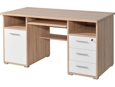 Study table available DM for order #namaslay #namaslaycustomstore #namaslaydecor Space Saving Computer Desk, Office Design Diy, Computer Table Design, Corner Writing Desk, Study Table Designs, Desk Diy, Office Table Design, Wood Computer Desk, Home Office Computer Desk