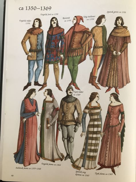 1300s Fashion, 14th Century Fashion, Middle Ages Clothing, Medieval Outfit, Fashion Timeline, Medieval Aesthetic, My Camera Roll, Early Middle Ages, Fashion Book