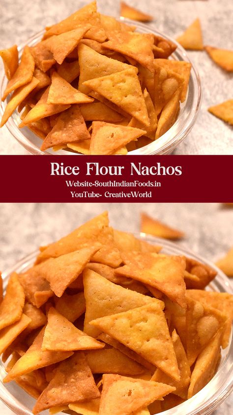 #creativeworld #creativeworldrecipes #indianfood #indianrecipestamil #10minrecipes #tamilnaducuisine #tamilnadurecipes #kongunadurecipes #southindianfood #southindianrecipes #nachos #riceflournachos #maize #maizecrackers #instantsnacksrecipes #nobesan #nowheatflour #glutenfree #glutenfreeflour #glutenfreesnacks #riceflourbites Rice Flour Crackers, Crispy Chips, Tea Time Snacks, 2 Ingredient, Maize, Best Tea, Rice Flour, 2 Ingredients, Wheat Flour