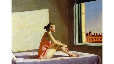 Windows are pervasive in Hopper's work – his Morning Sun (1952) shows his love of light and the city (Credit: Heirs of Josephine Hopper/ Licensed by ARS NY/DACS, London 2021) Edward Hopper Paintings, Pet Lion, Le Cri, Caspar David Friedrich, Digital Museum, Edward Hopper, Ohio Usa, Morning Sun, Caravaggio