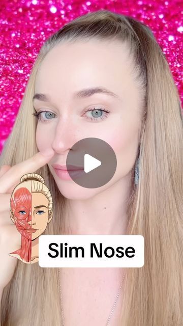 How To Make Nostrils Smaller, How To Make Nose Slim, Slim Nose Exercise, Slim Nose, Everyday Exercise, Nose Tip, Face Transformation, Nose Reshaping, Grow Taller