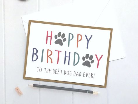 A personal favourite from my Etsy shop https://www.etsy.com/uk/listing/623536061/birthday-card-from-the-dog-from-the-dog Happy Birthday Cards Diy, Birthday Inspiration, Dog Birthday Card, 50th Birthday Cards, Bday Cards, Spiderman Birthday, Dog Cards, 50th Birthday Gifts, Birthday Cards Diy