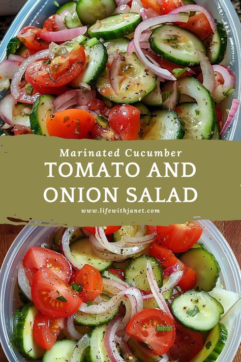 Cucumber And Tomato Salad With Vinegar, Marinated Tomatoes And Cucumbers, Tomatoe Cucumber Onion Vinegar, Tomatoes Cucumber Salad, Cucumber Onion Salad Vinegar, Tomatoes Cucumber Onion Salad, Cucumber Tomato And Red Onion Salad, Tomato Cucumber Onion Salad, Cucumber Onion Tomato Salad