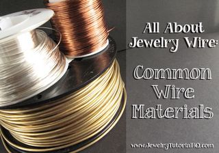 This is Part 4 of All About Jewelry Wire. Last week, we talked about wire gauges, wire hardness, and different jewelry wire shapes, and today we’re going to dive right in to the topic of materials. Je Wire Tutorials, Wire Jewelry Making, Bijoux Fil Aluminium, Wire Jewelry Tutorial, Bracelets Design, Wire Jewelry Designs, Diy Wire Jewelry, Jewelry Techniques, Jewelry Wire