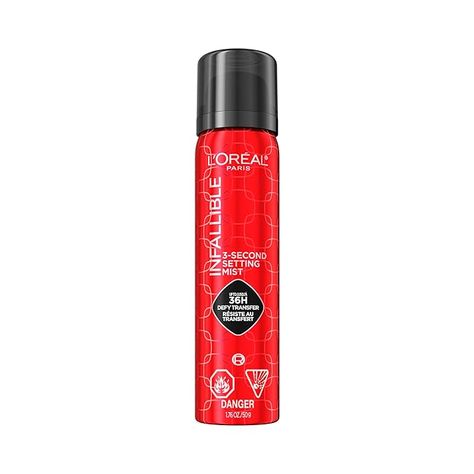 Amazon.com: L'Oreal Paris Infallible 3-Second Setting Spray Mist, Microfine Mist for up to 36HR Wear, Clear, 1.76 Fl Oz : Beauty & Personal Care Makeup Drugstore, Drugstore Makeup Setting Spray, Loreal Setting Spray, Best Drugstore Setting Spray, Makeup Set Spray, Onesize Setting Spray, Drugstore Setting Spray, Loreal Makeup, Loreal Infallible