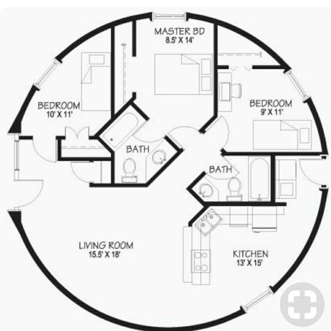 Round House Plans, Yurt Home, Silo House, House Plan With Loft, Geodesic Dome Homes, African House, Mud House, Cottage Floor Plans, Dome Home