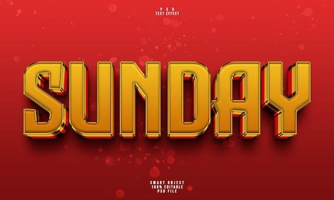 Sunday 3d editable text effect | Free Psd #Freepik #freepsd #text #editable #bold #letras Bold Text Design, Psd Files Download Free, Free Flyer Design, Free Photoshop Text, Graphic Design Inspiration Poster, Psd Free Photoshop, Bedroom Plan, Inspiration Poster, Beautiful Profile