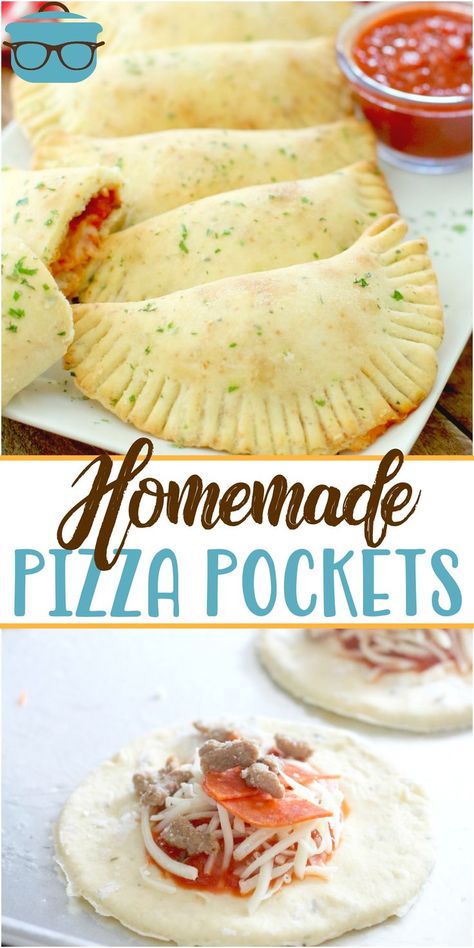 Simple Homemade Pizza, Cooking Homemade Pizza, Homemade Pizza Pockets, Homemade Pepperoni, Homemade Pizza Dough Recipe, Homemade Pepperoni Pizza, Pizza Pockets, Easy Homemade Pizza, Pizza Dough Recipe