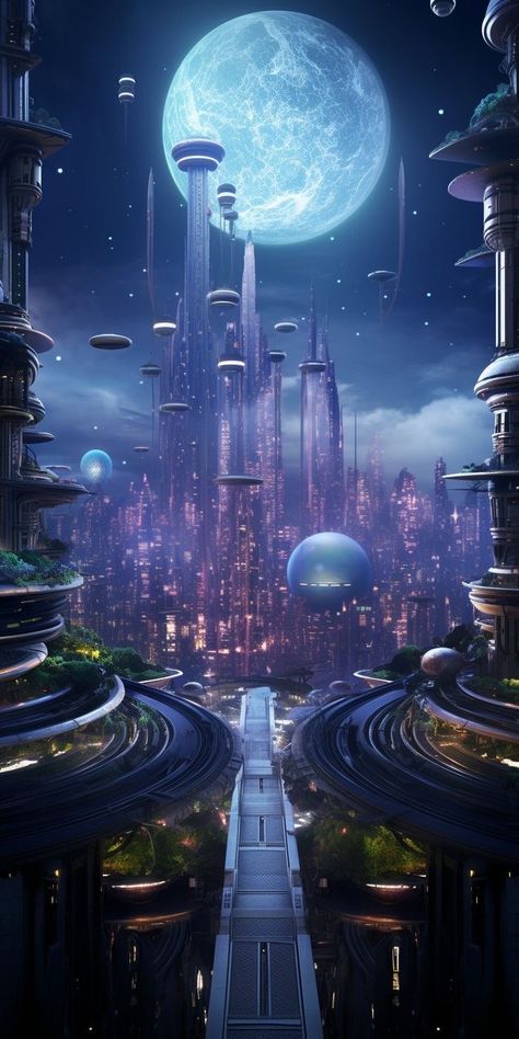 Woman In Her 30s, Sci Fi Landscape, Future Buildings, No Makeup Makeup, Sci Fi City, Family Black, Trendy Diy, Space Fantasy, Cyberpunk City