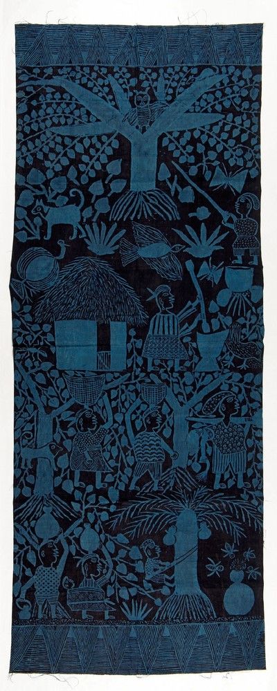 What is Adire? – THE CRAFT ATLAS Somali Fabric Patterns, Oya Goddess, Yoruba Art African Textiles, Nagaland Textile, Indigo Fabric African, Indigo Quilt, Indigo Dress, Tea Chest, African Indigo