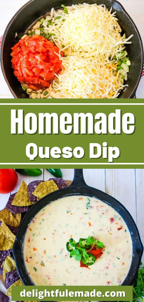 Restaurant White Queso, Make Queso Dip, Easy White Queso, Queso Recipe Easy, Homemade Queso Dip, White Queso Dip Recipe, White Queso Recipe, Homemade Queso, Queso Dip Recipe