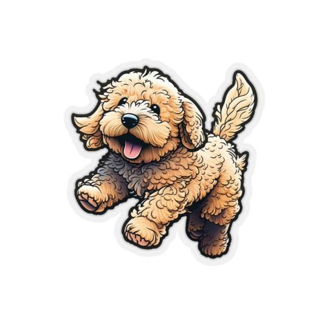 Golden Doodle Sticker / Adorable Golden Doodle / Perros / Doodle / Golden / Sticker / Gift / Dog Owner - Etsy España Golden Doodle Drawing, Toon Squad, Golden Doodle Dog, Doodle Sticker, Golden Doodles, Mini Goldendoodle, Golden Doodle, Doodle Dog, Dog Owner