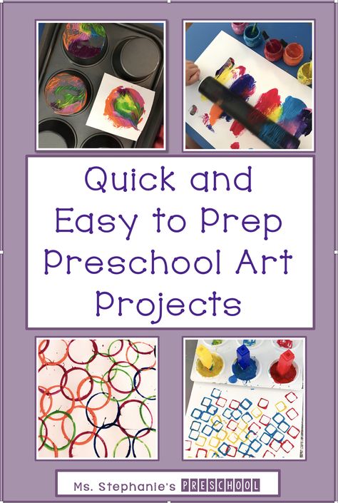 Easy Crafts Preschoolers, Art Activities For Preschoolers Easy, Pre K Process Art Projects, Creative Art For Preschool, Pre K Art Activities Early Childhood, Fine Arts Preschool Activities, Creative Expression Art Preschool, Art Theme For Preschoolers, Early Childhood Art Projects