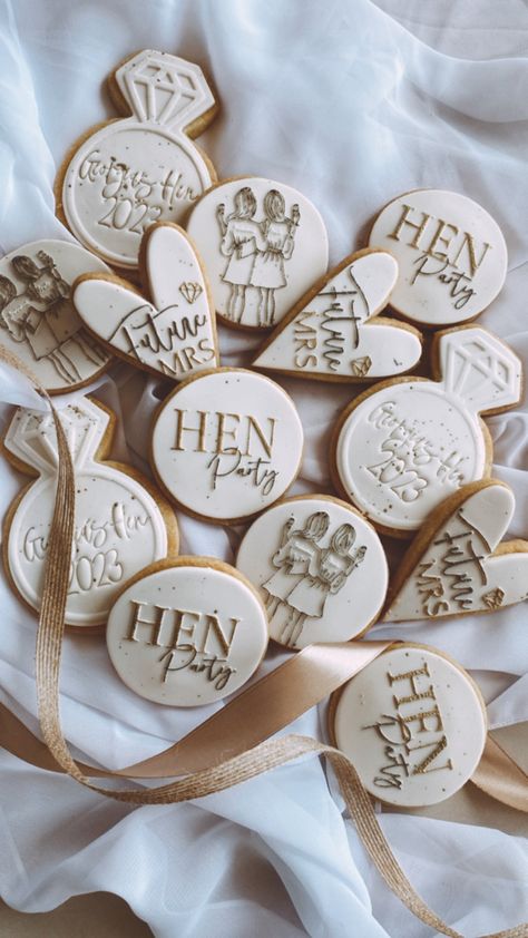 Hen Do Biscuits, Hen Party Biscuits, Hen Party Cookies, Hens Party Cookies, Hen Do Cookies, Hen Do Cake, Ginger Ray, Bride Shower, Hens Party