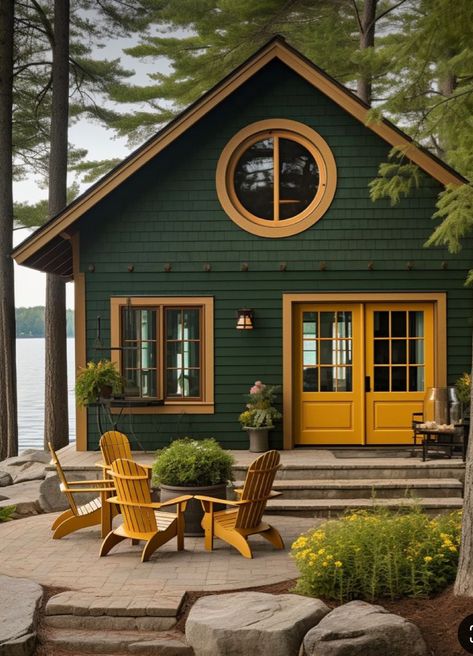 Houses On Wheels, Cottagecore House, Baddie Apartment, Baddie Apartment Ideas, Eclectic Apartment, Cottage Porch, Bedroom Cozy, Cabin Exterior, Dark Cottagecore