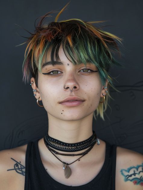 Undercut Ideas, Edgy Makeup Looks, Balayage Techniques, Tomboy Haircut, Androgynous Hair, Punk Hair, Undercut Hairstyles, Estilo Punk, Cool Hair