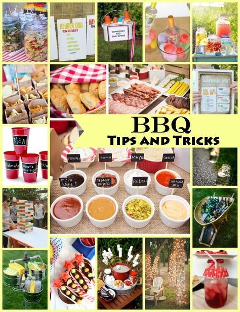 20 Tricks and Tips To Know Before Your Next BBQ Soirée Bbq, Bbq Birthday Party, Bbq Party Food, Bbq Buffet, Bbq Tips, Cookout Party, Backyard Bbq Party, Barbeque Party, Bbq Hacks