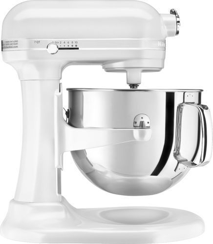 KitchenAid - KSM7586PFP Pro Line Series Stand Mixer - Frosted Pearl White Kitchenaid Professional, Kitchen Countertops Laminate, Kitchenaid Artisan, Countertop Appliances, Kitchenaid Stand Mixer, Lift Design, Stainless Steel Bowl, Stand Mixer, Stainless Steel Wire