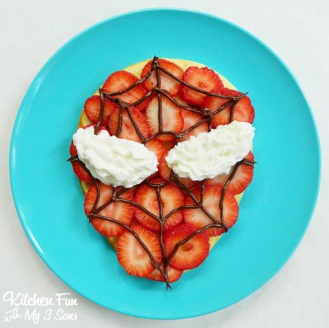 Fun Breakfast Ideas For Kids, Pancakes For Breakfast, Fun Breakfast, Pancake Breakfast, Food Art For Kids, Kitchen Fun, Easy Food Art, Fun Foods, Fun Kids Food