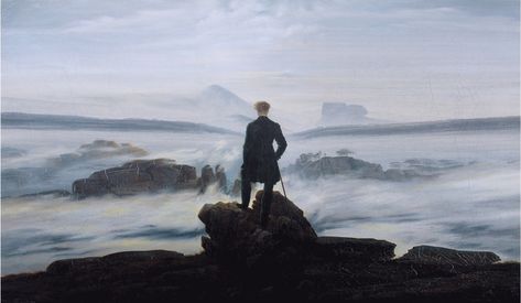 How I learned to look at art differently | by Uwe Hoche | Medium Emotional Painting, David Friedrich, Mindfulness Training, René Magritte, Legends And Myths, Caspar David Friedrich, Outside World, Pattern Library, Line Art Drawings