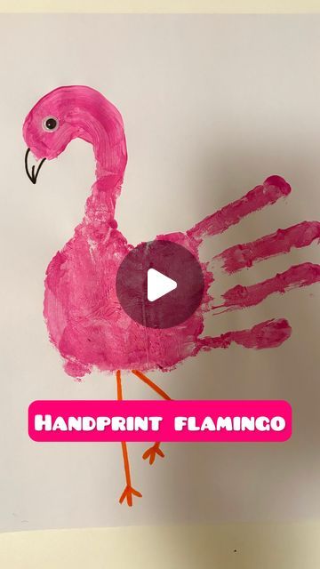 Mel  |  Early Childhood Educator on Instagram: "How do you like Handprint Flamingo? 🦩🦩  Follow @artsandcrafts4kids for more ideas! 🌟 . . . #sensoryactivities #artsandcrafts #diyartsandcrafts #activitiesforkids #kidsactivities #earlychildhoodeducation #playlearningideas #flamingo" Pink Flamingo Craft, Handprint Art Kids, Early Childhood Educator, Preschool Names, Flamingo Craft, Flamingo Painting, Flamingo Art, Handprint Art, Color Crafts