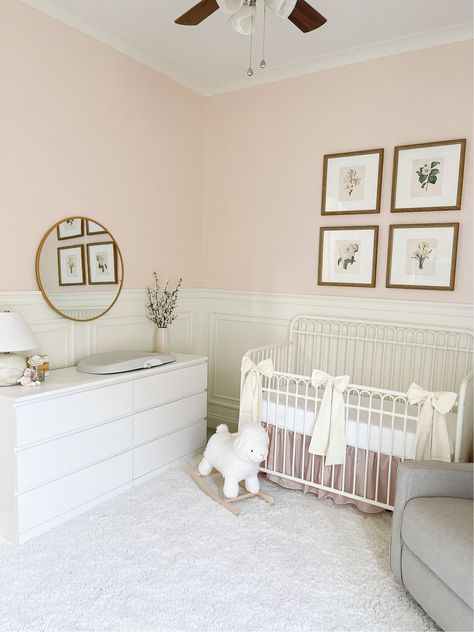 Baby Relax Addison Swivel Gliding … curated on LTK Box Trim On Wall Nursery, Pink Nursery Room, Pink Baby Nursery, Pink Baby Room, Pink Nursery Walls, Blush Nursery, Girl Nursery Pink, Baby Nursery Inspiration