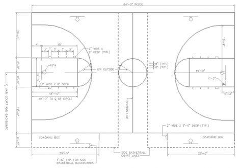 Basketball court drawing plan in dwg file. Volleyball Court Drawing, Basketball Court Drawing, Court Drawing, Volleyball Court, Drawing Block, Basketball Art, Plan Drawing, Autocad Drawing, Detailed Drawings