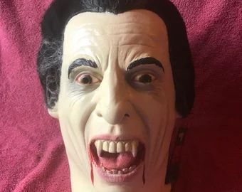 DSKShopping1 - Etsy Dracula Christopher Lee, Classic Dracula, Hammer Horror Films, Hammer Horror, Halloween 1978, Trick Or Treat Studios, Horror Masks, Christopher Lee, Count Dracula