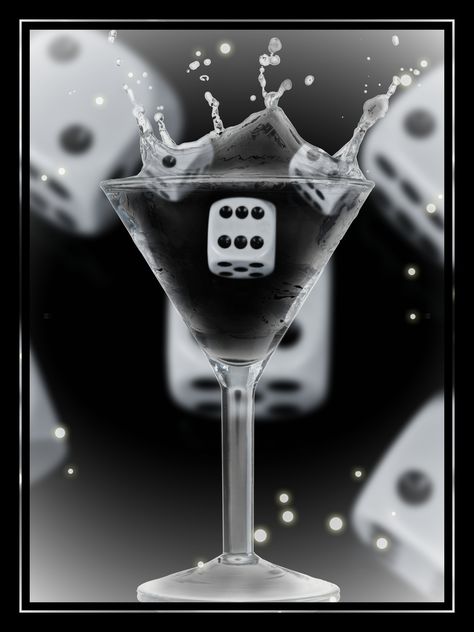 Margarita and Dice Photography and Digital Art Dice Photoshoot, Board Game Product Photography, Dice Photography Art, Dice Aesthetic Black And White, Playing Card Still Life Photography, Dice Picture, Dice Photography, Dice Background, Jason Alden