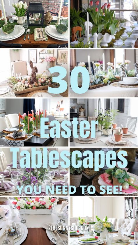 Easter Table Decor Ideas, Easter Dining Table, Easter Table Centerpieces, Easter Dinner Table, Simple Decorating, Easter Table Decor, Farmhouse Easter Decor, Easter Gathering, Spring Table Decor