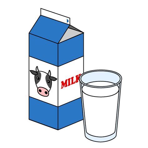 Simple Milk Pack and Glass Download Picture｜illustoon Drink Clip Art, Milk Clipart, Milk Drawing, Hot Chocolate With Cream, Preschool Counting Worksheets, Orange Juice Cocktails, Coffee Cup Clipart, Free Cartoon Characters, White Water Bottle