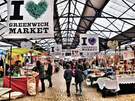 Greenwich Market (food and craft market) - London, England Greenwich Market, Greenwich London, London Market, Swinging London, Craft Market, London Architecture, Century City, London Places, England And Scotland