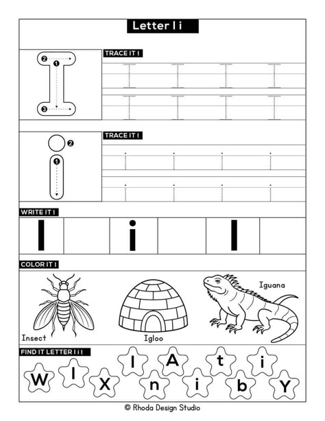 Letter I Coloring Pages Letter I Free Printables, Letter I Preschool Worksheets, Letter I Activity For Preschoolers, Letter I Worksheets For Preschoolers, Letter I Activities For Preschool, Preschool Letter I, Letter I Coloring Pages, I Coloring Pages, Letter I Activities