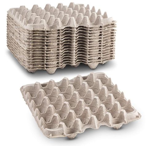 Biodegradable Pulp Fiber Egg Flats for Storing up to 30 Large or Small Eggs/Makes a Great Home for Roach Colony by MT Products (15 Pieces)  (As an Amazon Associate I earn from qualifying purchases) Storing Eggs, Feed Store, Duck Eggs, Egg Crates, Egg Basket, Chicken Farm, Craft Club, Egg Carton, Chicken Eggs