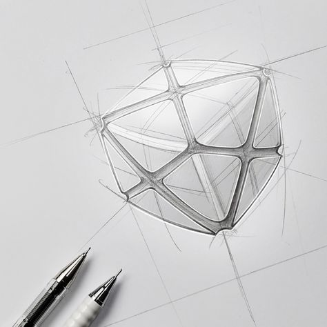 Design Sketches & Illustrations 2019 (Part 4) on Behance Basic Sketching, Illustration Design Graphique, Industrial Design Portfolio, Diy Wall Art Decor, Industrial Design Sketch, Car Design Sketch, Cube Design, Drawing Expressions, Hand Sketch