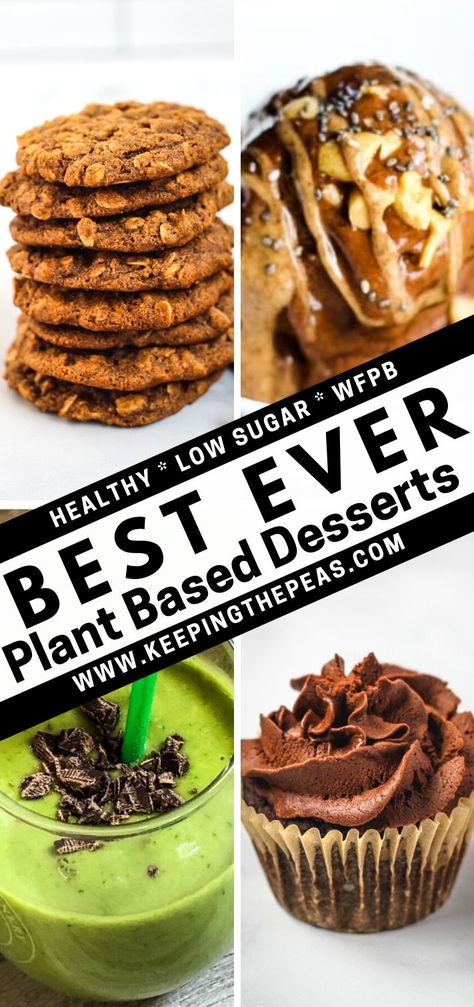 Fun Vegan Desserts, Desserts With Veggies, Plant Based Cake Recipes, Plant Based Treats, Plant Based Sweets And Treats, Whole Food Plant Based Dessert, Plant Based Cookies Recipes, Plant Based Snack Ideas, Plant Based Sweets