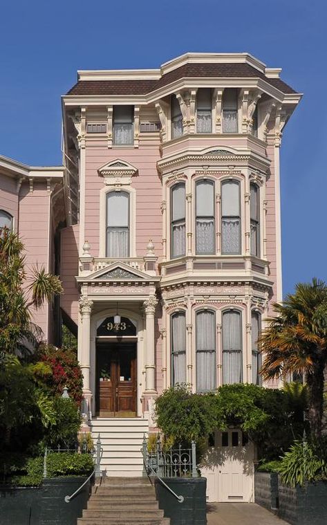 Magical Photos, Antique Homes, Nice Houses, Building Facades, Victorian Beauty, San Francisco Houses, Victorian Ladies, Villa Plan, Gorgeous Houses